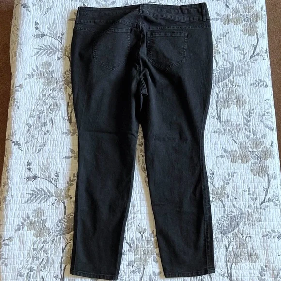 Torrid Denim Plus Size High Rise Skinny Jeans in Black • 22S - Picture 4 of 8